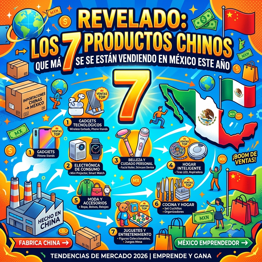 Revelado: Los 7 Productos Chinos que Más Se Están Vendiendo en México Este Año 📊🔥