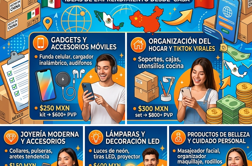 5 Negocios Rentables que Puedes Empezar con Menos de $5,000 Pesos Importando de China 🚀