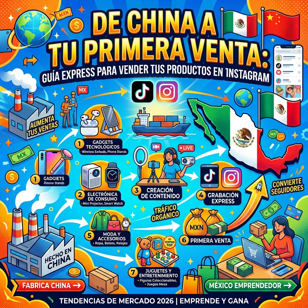 De China a Tu Primera Venta: Guía Express para Vender tus Productos en TikTok e Instagram 📱💰